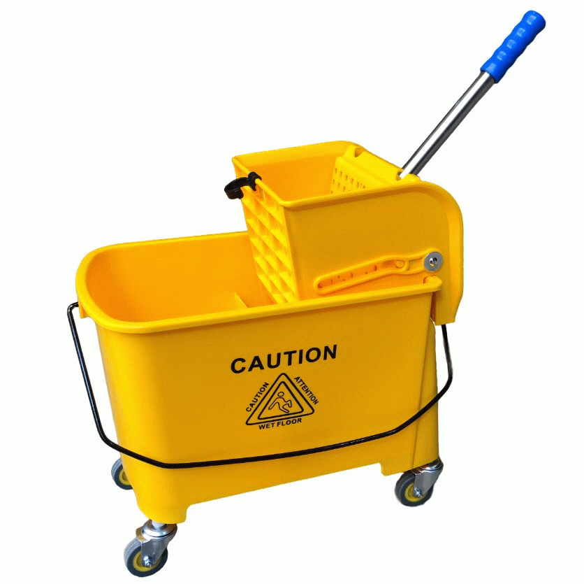 Mini Mop Bucket with Wringer | 20LTR | YELLOW