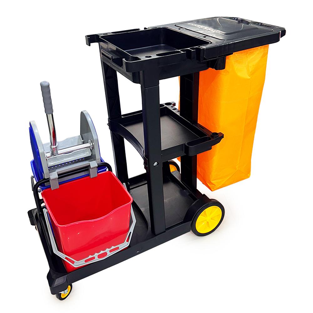 AKC Janitor Trolley With Mop Wringer Black color