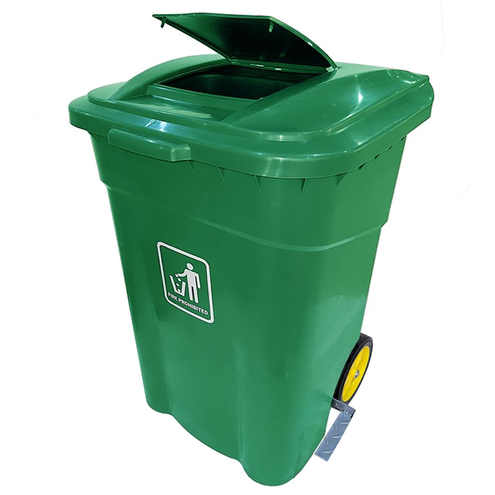 AKC Plastic Trash Bin | 240 LTR | GREEN