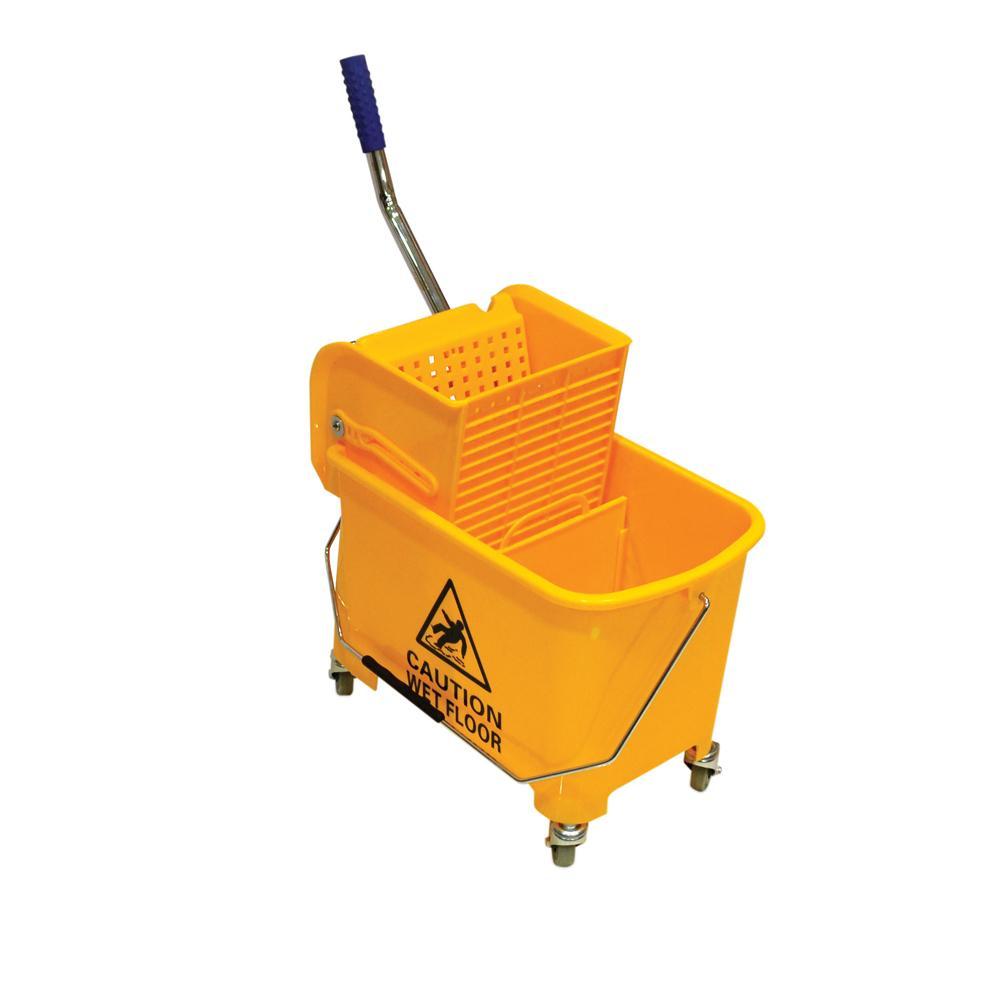 Mini Mop Bucket with Wringer | 20LTR | YELLOW
