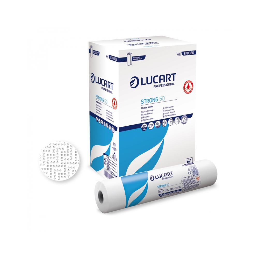 Lucart Bed Sheets 2 ply 135 Sheets 6 Rolls