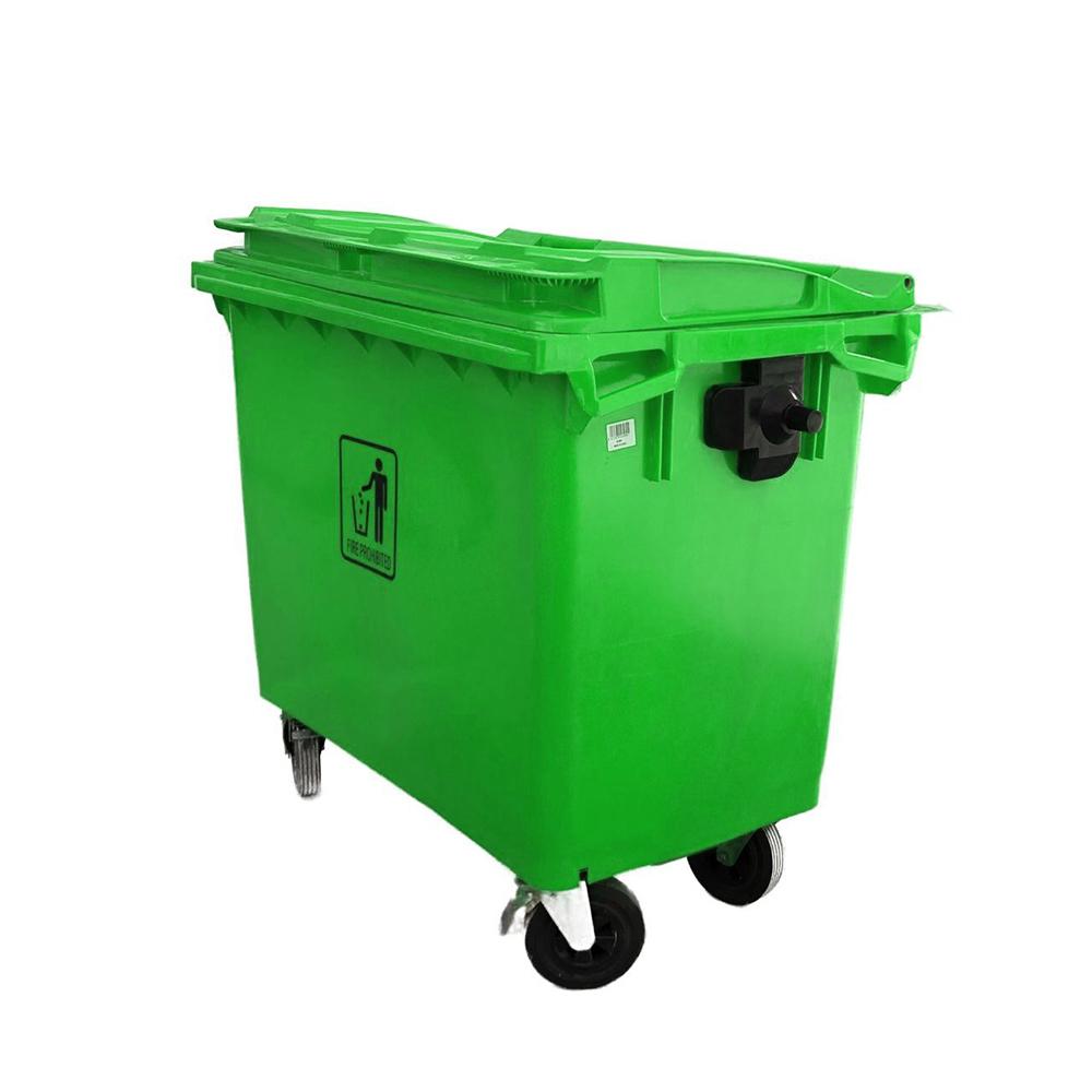 AKC Heavy Duty Outdoor Garbage Bin | 660LTR | GREEN