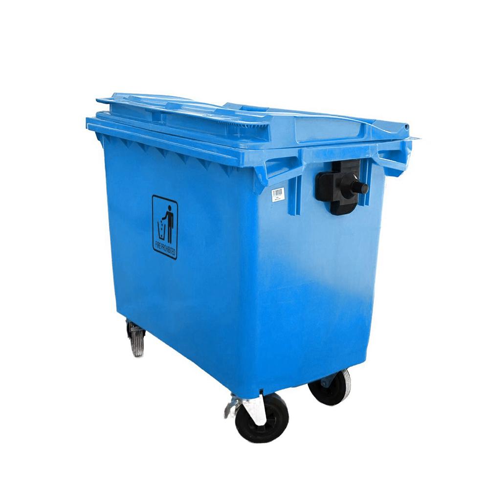 AKC Heavy Duty Outdoor Garbage Bin | 660LTR | BLUE