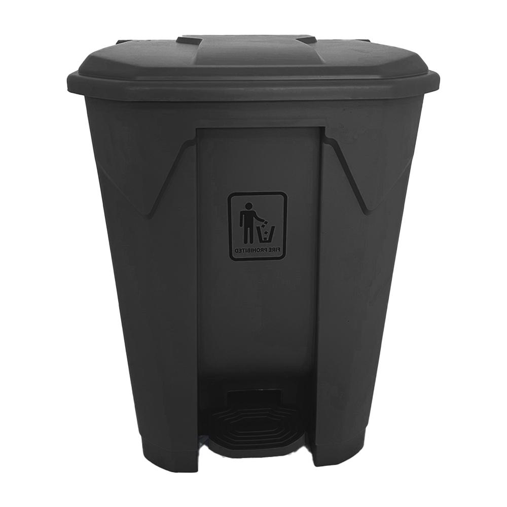 AKC Plastic Garbage Bin | 45LTR | Black