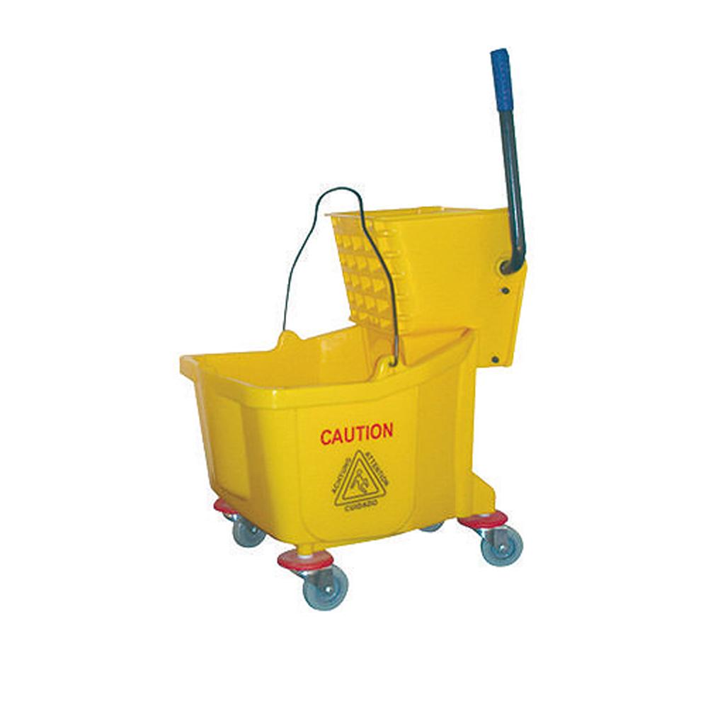 Mop Bucket with Deluxe Wringer | 32LTR | YELLOW