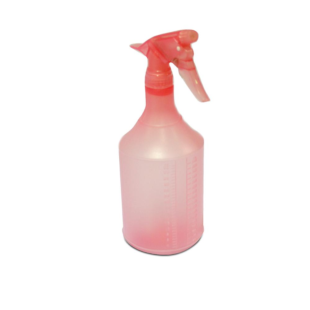 Transparent-Red-Spray Bottle 900 ml