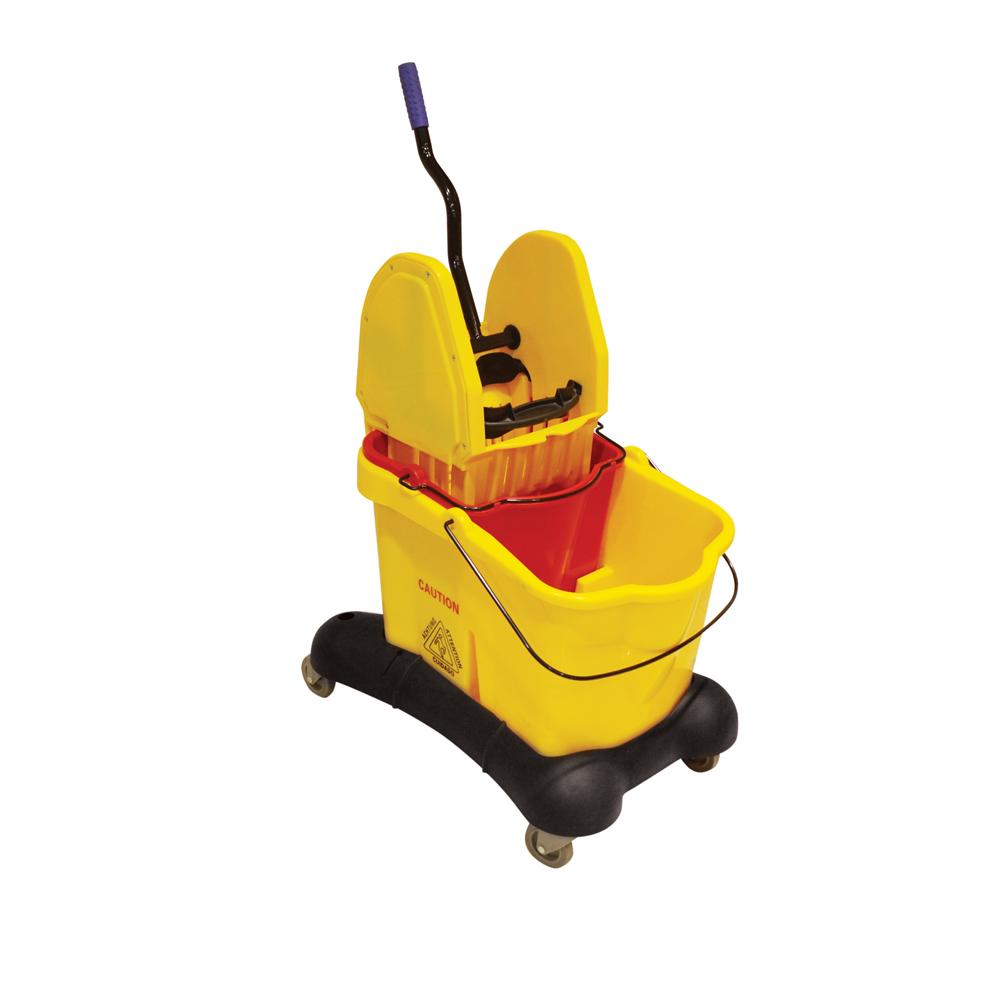 Mop Bucket with Deluxe Wringer | 30LTR | YELLOW