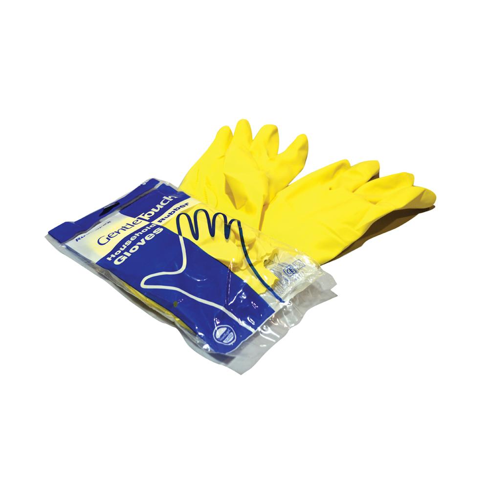 Hand Gloves Gentle Touch Large Yellow
