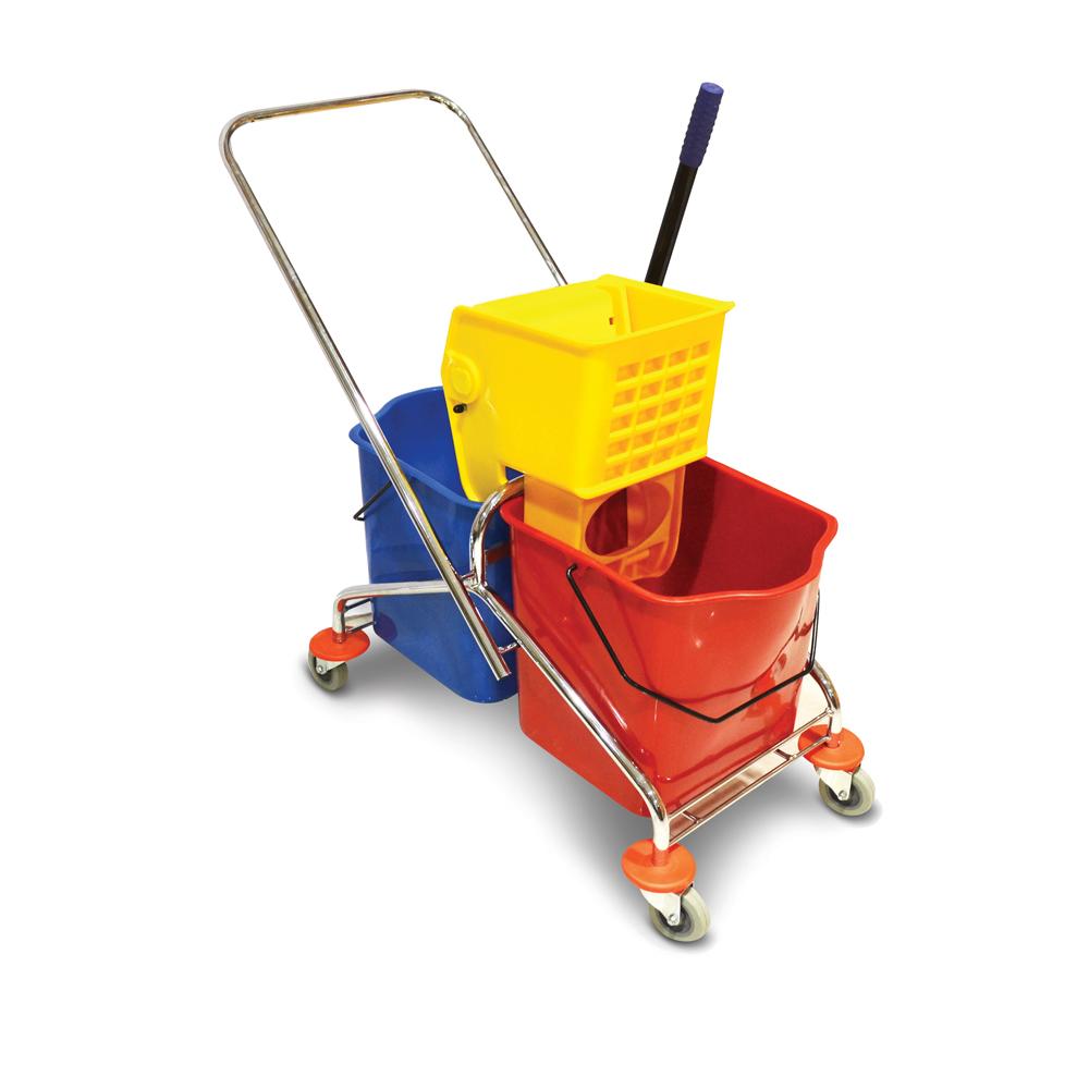 Double Bucket Mop Trolley | 50LTR