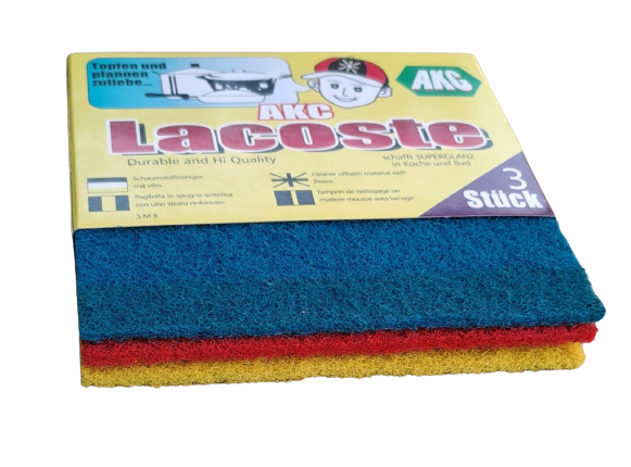 Green & Mixed Scouring Pads | 15 x 10 cm